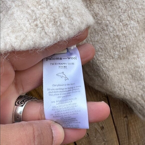 Paloma Wool Beige Sweater with Black Abstract Design - Picture 6 of 7